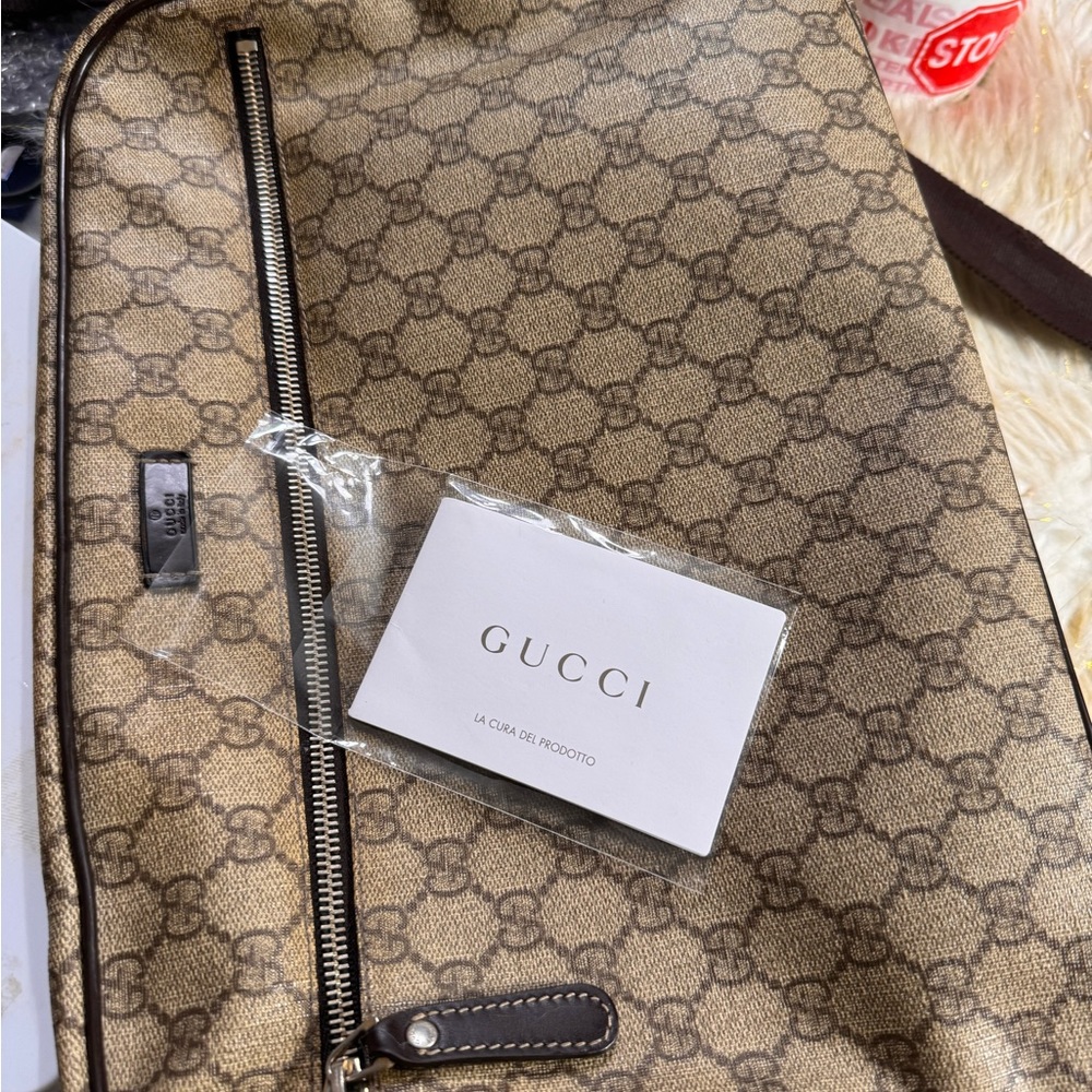 Gucci Gg Supreme sling cross-bag Unisex Large size - Picture 10 of 16